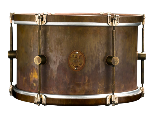 A&F Drum Co. - Raw Brass Royal Rack Tom 9x13
