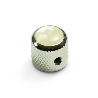 WD Music - Q-Parts Mini-Dome Knob with White Acrylic Pearl Inlay