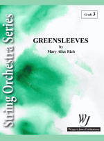 Wingert-Jones Publications - Greensleeves - Rich - String Orchestra - Gr. 3