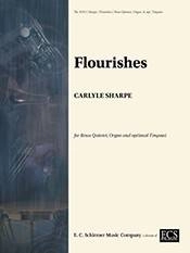 ECS Publishing - Flourishes - Sharpe - Brass Quintet/Organ/Timpani