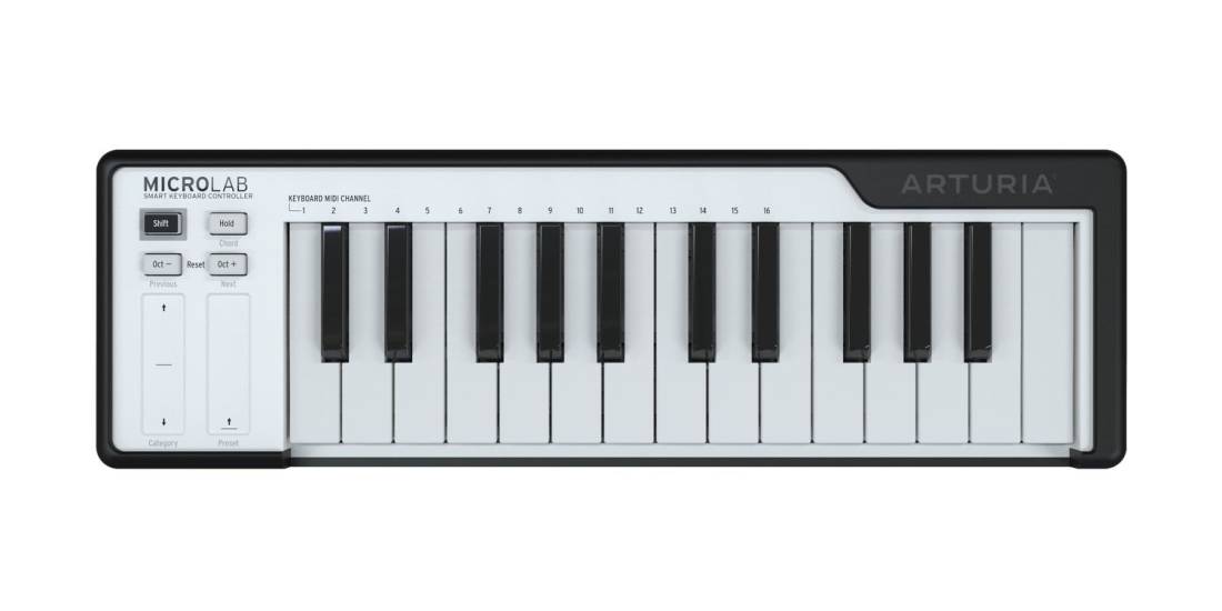 MicroLab 25-Key MIDI Controller - Black