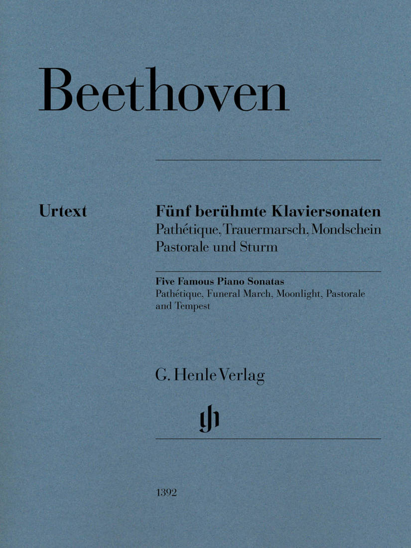 Five Famous Piano Sonatas - Beethoven /Gertsch /Perahia - Piano - Book