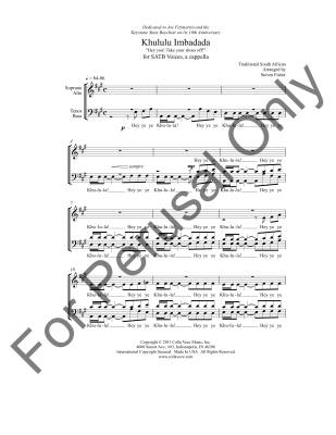 Three South African Songs - Fisher - SATB