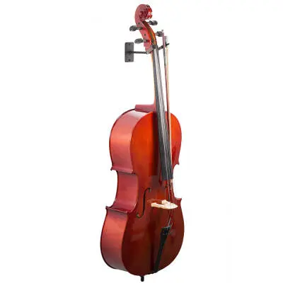 Front Facing Cello Wall Mount Hanger - 4\'\' Stem with Bow Holder
