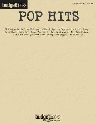 Hal Leonard - Pop Hits: Budget Books - Piano/Vocal/Guitar - Book