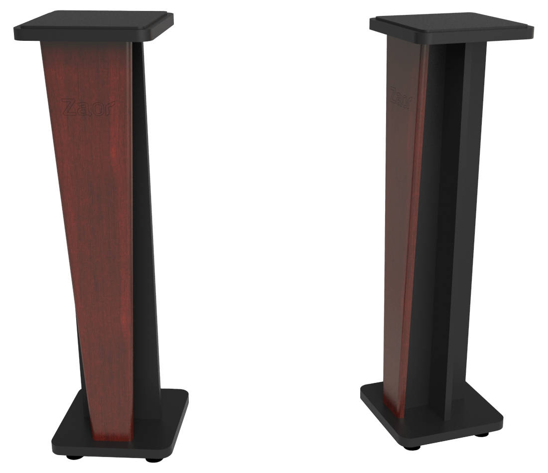Croce 42\'\' Isolating Monitor Stands Matched Pair - Mahogany/Black