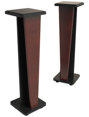 Croce 42\'\' Isolating Monitor Stands Matched Pair - Mahogany/Black