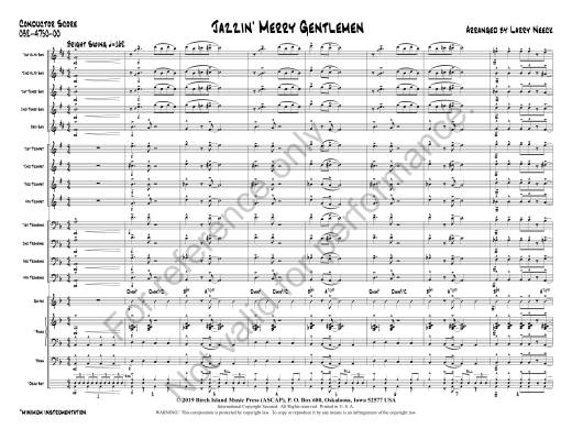 Jazzin\' Merry Gentlemen - Neeck - Jazz Ensemble - Gr. 2.5