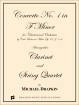 Drapkin Music Publications - Concerto No. 1 in F Minor - Weber\/Drapkin - Clarinet\/String Quartet - Score\/Parts