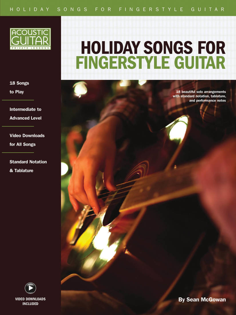 Holiday Songs for Fingerstyle Guitar - McGowan - Guitar - Book/Video Online