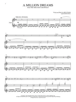 A Million Dreams (from The Greatest Showman) - Pasek/Paul - Clarinet/Piano - Sheet Music