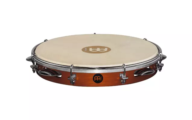 Traditional Wood Pandeiro - 10 Inch