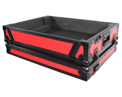 Flight Case for Prime4 Standalone DJ System w/Wheels - Red/Black