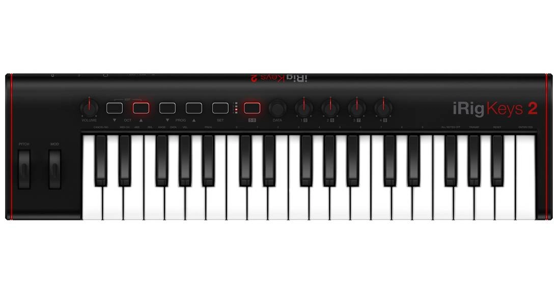 iRig Keys 2 37-Key MIDI Controller for iOS/Mac/PC