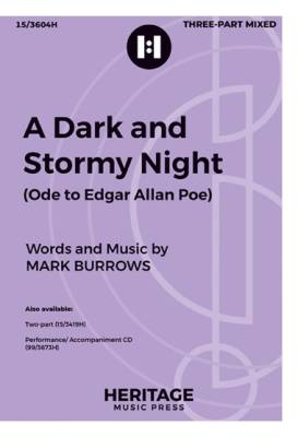 Heritage Music Press - A Dark and Stormy Night (Ode to Edgar Allan Poe) - Burrows - 3pt Mixed