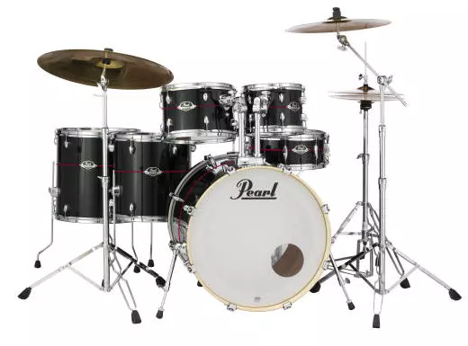 Export EXA Limited Edition Drum Kit (22,10,12,14,16,SD) - Black w/Red Line