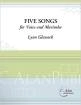 C. Alan Publications - Five Songs for Voice and Marimba - Dickinson\/Glassock - Mezzo Soprano\/Marimba