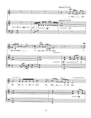 Five Songs for Voice and Marimba - Dickinson/Glassock - Mezzo Soprano/Marimba