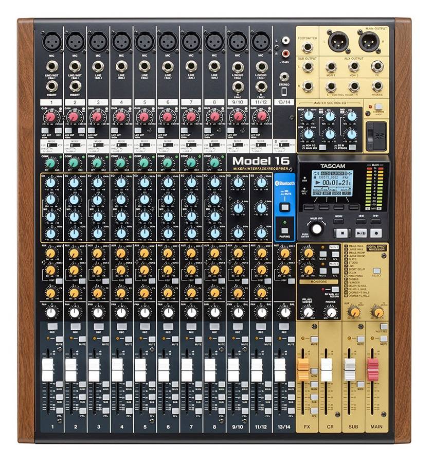 Model 16 Hybrid 14-Channel Mixer, Multitrack Recorder, and USB Audio Interface