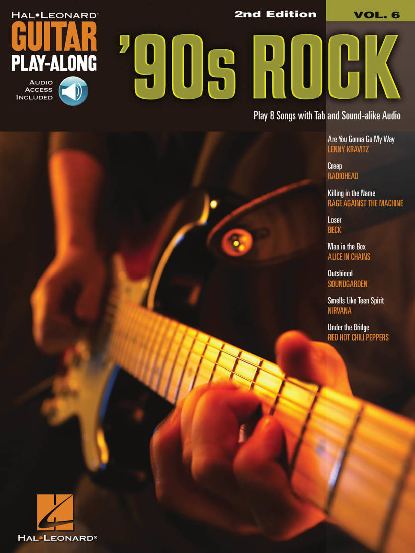 90\'s Rock: Guitar Play-Along Volume 6 (2nd Edition) - Guitar TAB - Book/Audio Online