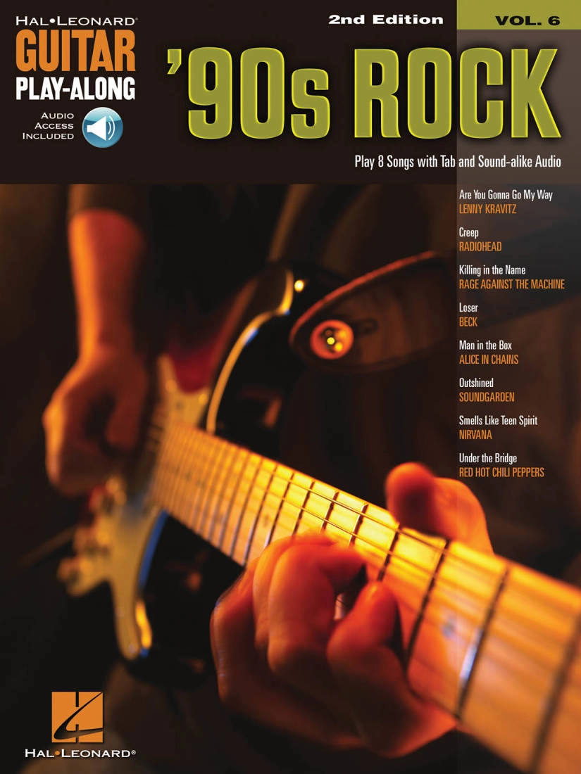 90\'s Rock: Guitar Play-Along Volume 6 (2nd Edition) - Guitar TAB - Book/Audio Online