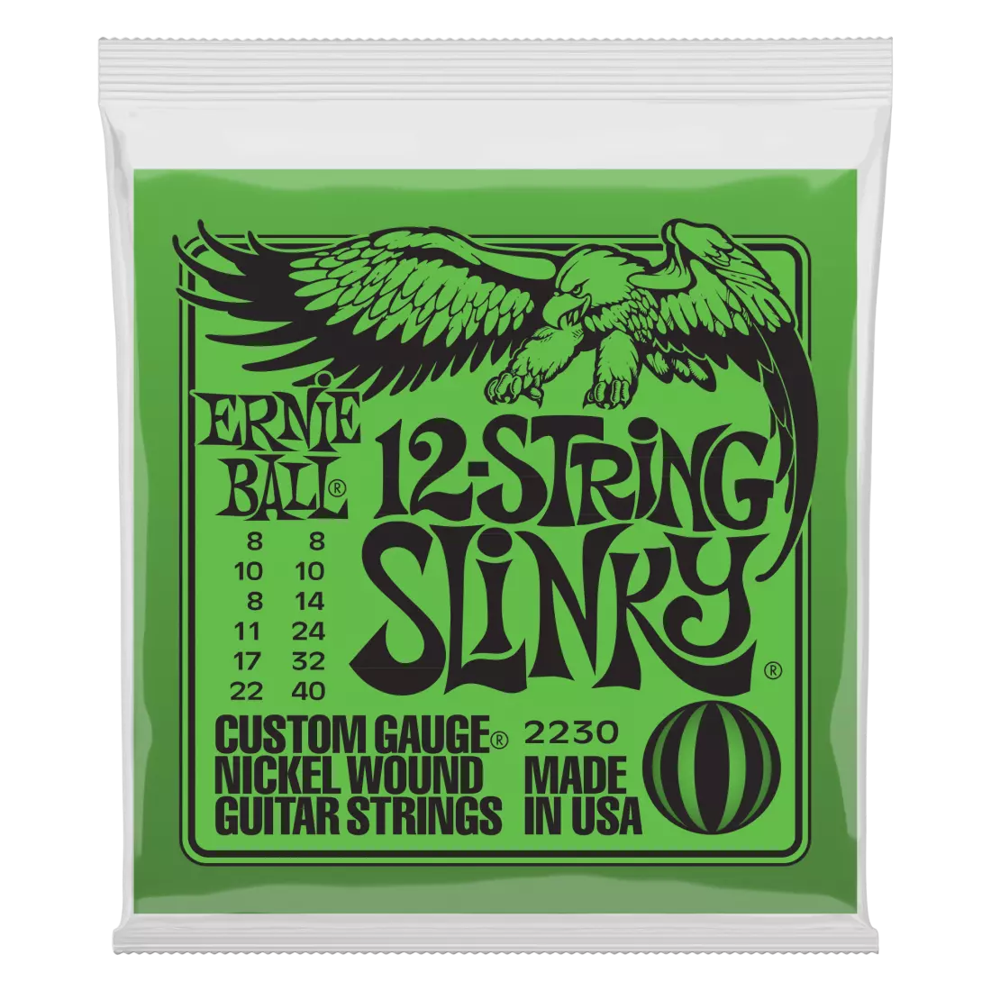 12-String Slinky 8-40 Electic Strings