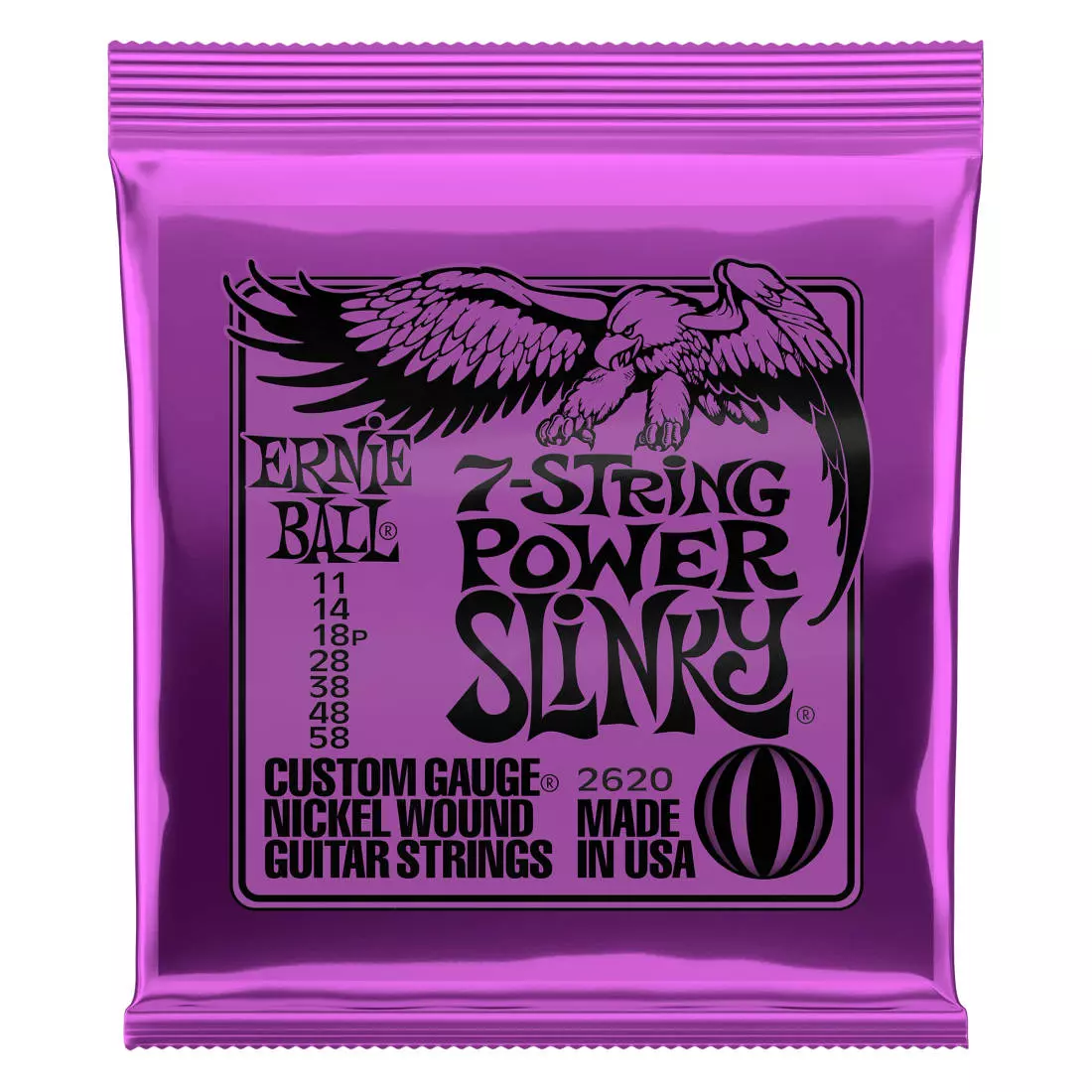 7-String Power Slinky 11-58 Electric Strings