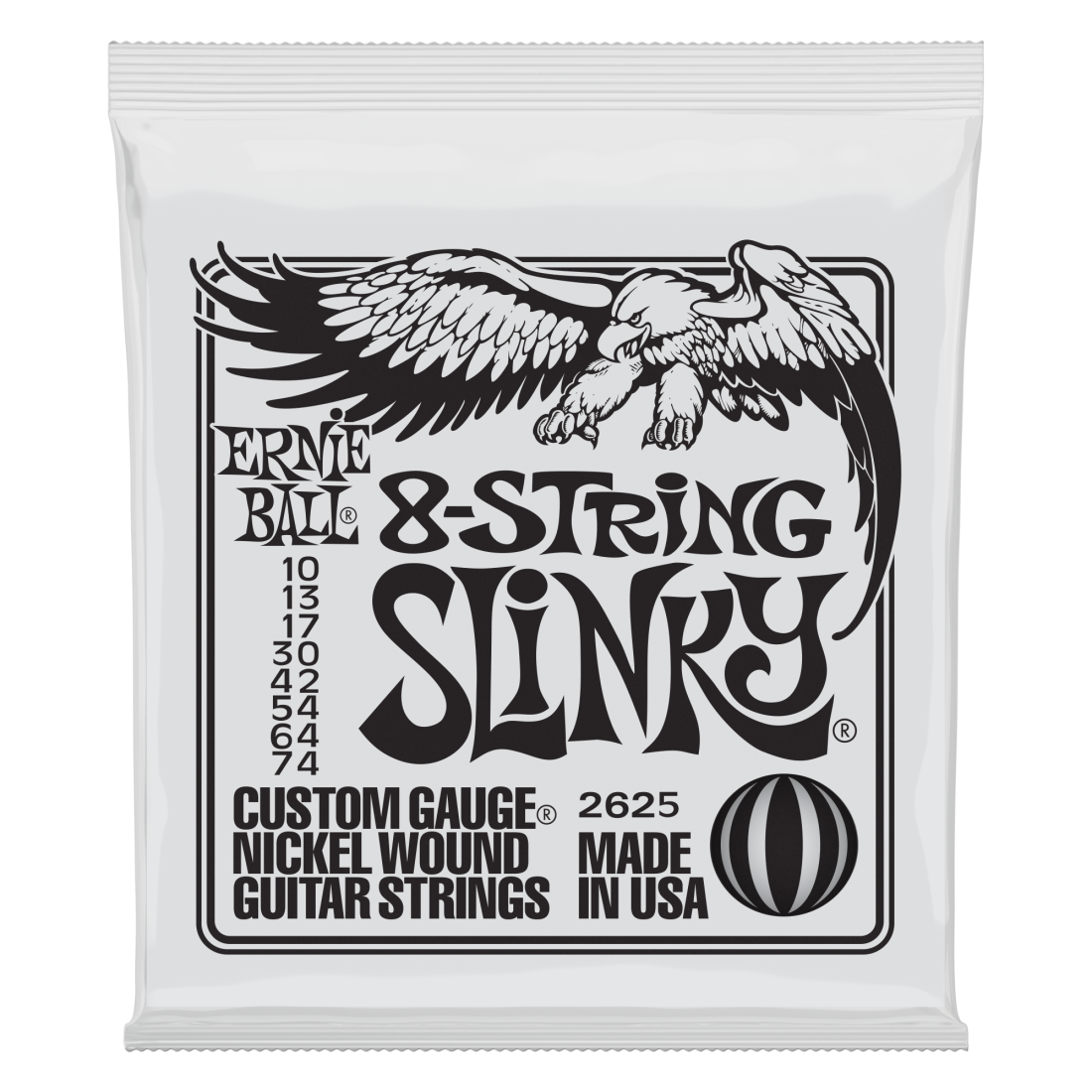 8-String Slinky 10-74 Electric Strings