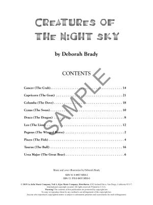 Creatures Of The Night Sky - Brady - Piano - Book
