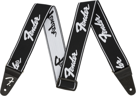 Weightless Strap with Running Logo - Black and White