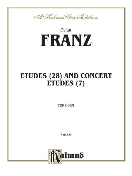 Etudes and Concert Etudes - Franz - Horn - Book