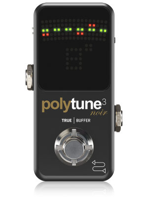 TC Electronic - Polytune 3 Noir Ultra-Compact Polyphonic Tuner w/Built-In Buffer