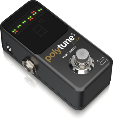 Polytune 3 Noir Ultra-Compact Polyphonic Tuner w/Built-In Buffer