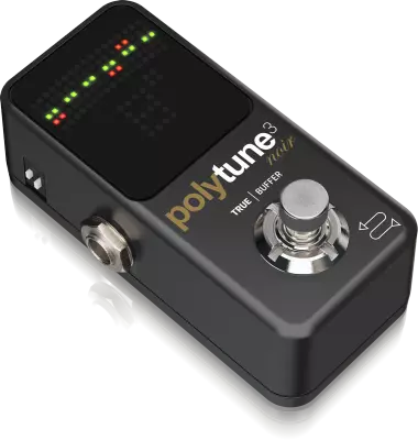 Polytune 3 Noir Ultra-Compact Polyphonic Tuner w/Built-In Buffer