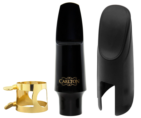 Tenor Saxophone Mouthpiece Kit - Gold Ligature and Fitted Cap