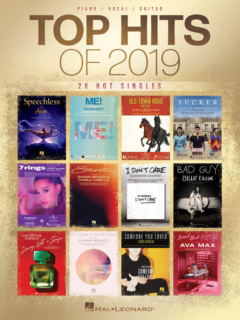 Top Hits of 2019 - Piano/Vocal/Guitar - Book