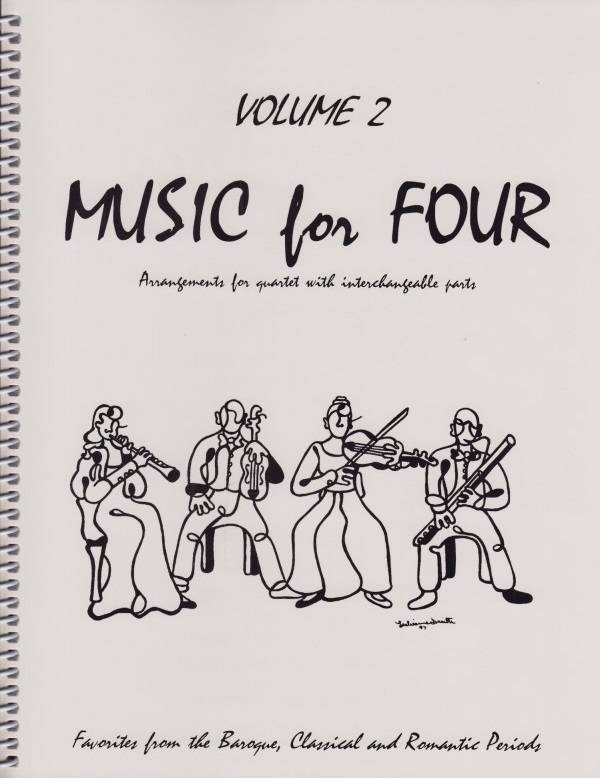 Music for Four, Volume 2 - Baroque, Classical & Romantic Favorites - String Quartet - Parts Set
