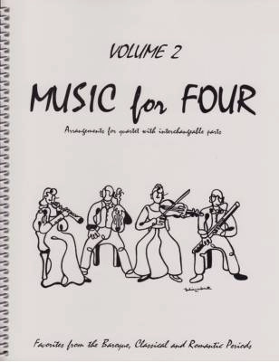 Last Resort Music - Music for Four, Volume 2 - Baroque, Classical & Romantic Favorites - String Quartet - Parts Set