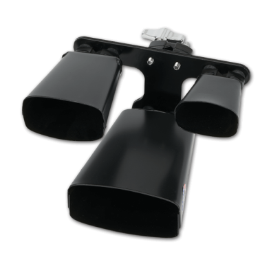 Tri-bell Cowbell Set with Mount