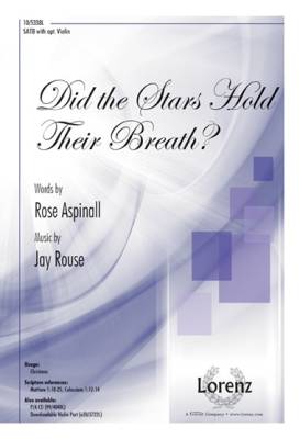 Did the Stars Hold Their Breath? - Aspinall/Rouse - SATB