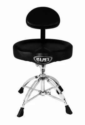 T775 - Deluxe Saddle-Seat Drum Throne with Back Rest