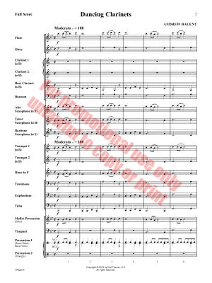 Dancing Clarinets - Balent - Concert Band - Gr. 2
