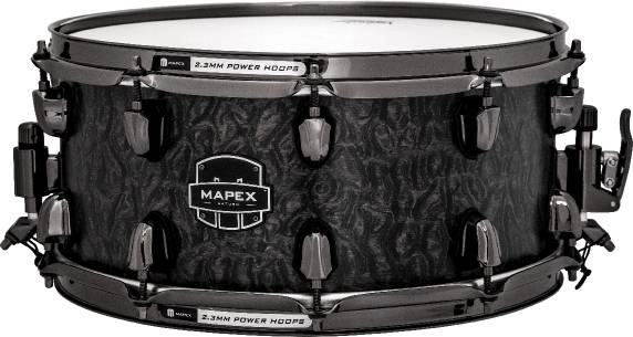 Saturn V 14 x 6.5 inch Maple/Walnut Snare - Black