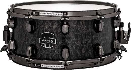 Saturn V 14 x 6.5 inch Maple/Walnut Snare - Black