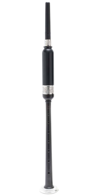 McCallum Bagpipes - Blackwood Practice Chanter with Victorian Scroll Engraving - Pipe Chanter Length