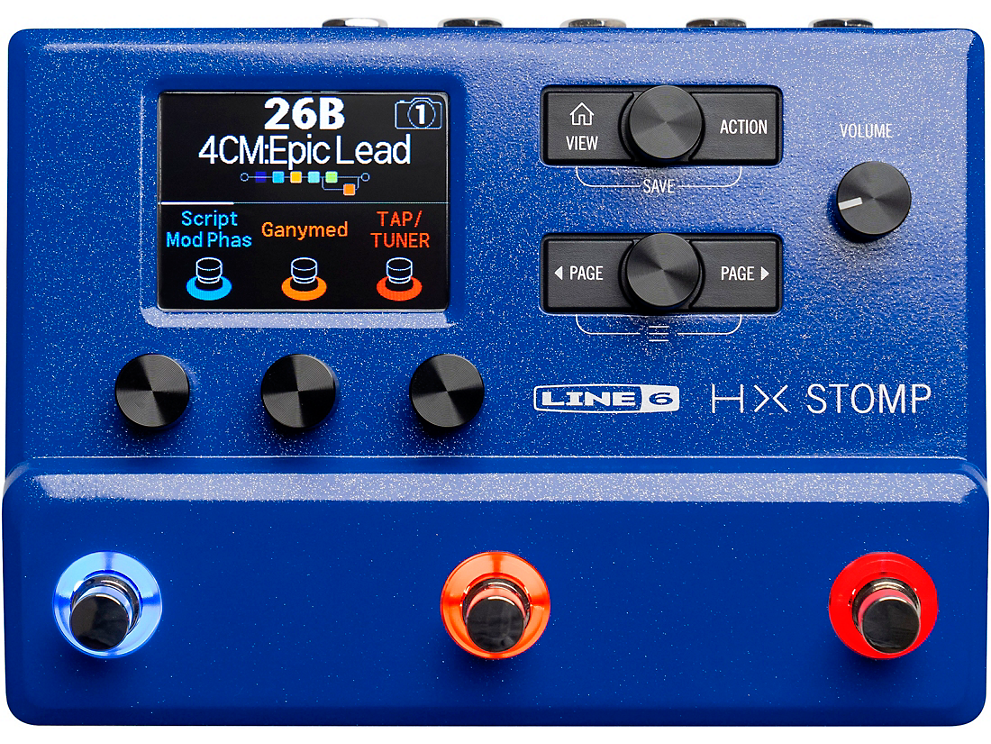 HX Stomp Multi-Effects Processor - Limited Edition Lightning Blue