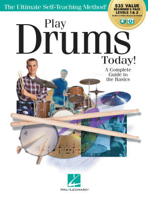Hal Leonard - Play Drums Today! All-in-one Beginners Pack - Schroedl - Books/Media Online