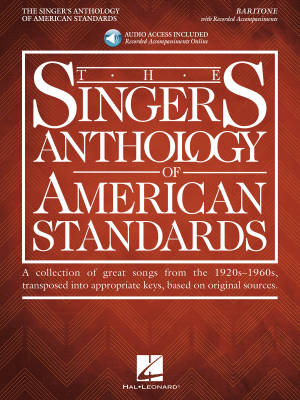 Hal Leonard - The Singers Anthology of American Standards - Baritone Edition - Book/Audio Online