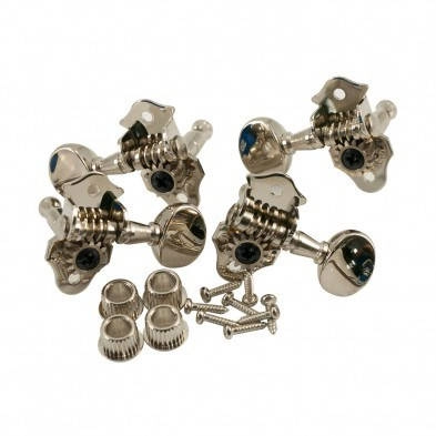 Sta-Tite #8 Geared Ukulele Pegs (4) - Nickel