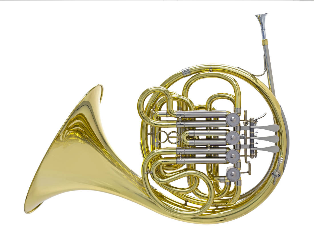 Carlton Double French Horn Geyer Wrap Lacquered Finish Long & McQuade